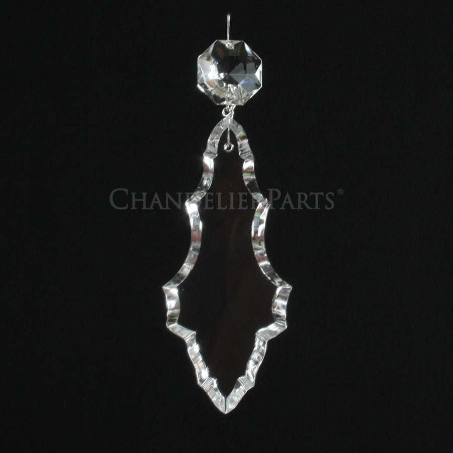 Czech Crystal Pendalogue w/ Top Bead