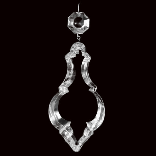 5" Czech Heavy Crystal Pendalogue w/ Top Bead (Blemished)