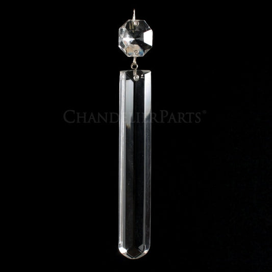 5" Czech Crystal Rounded Colonial w/ Top Bead (Blemished)