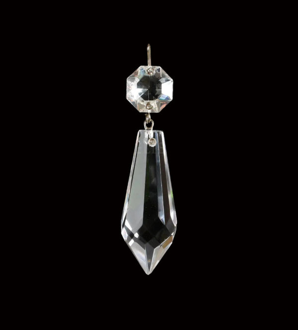 Czech Crystal Plug Drop w/ Top Bead – ChandelierParts