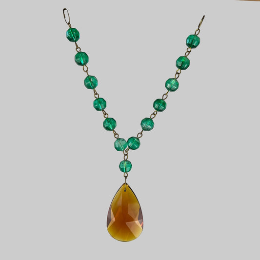 7" Amber Teardrop Y-Chain (Blemished)