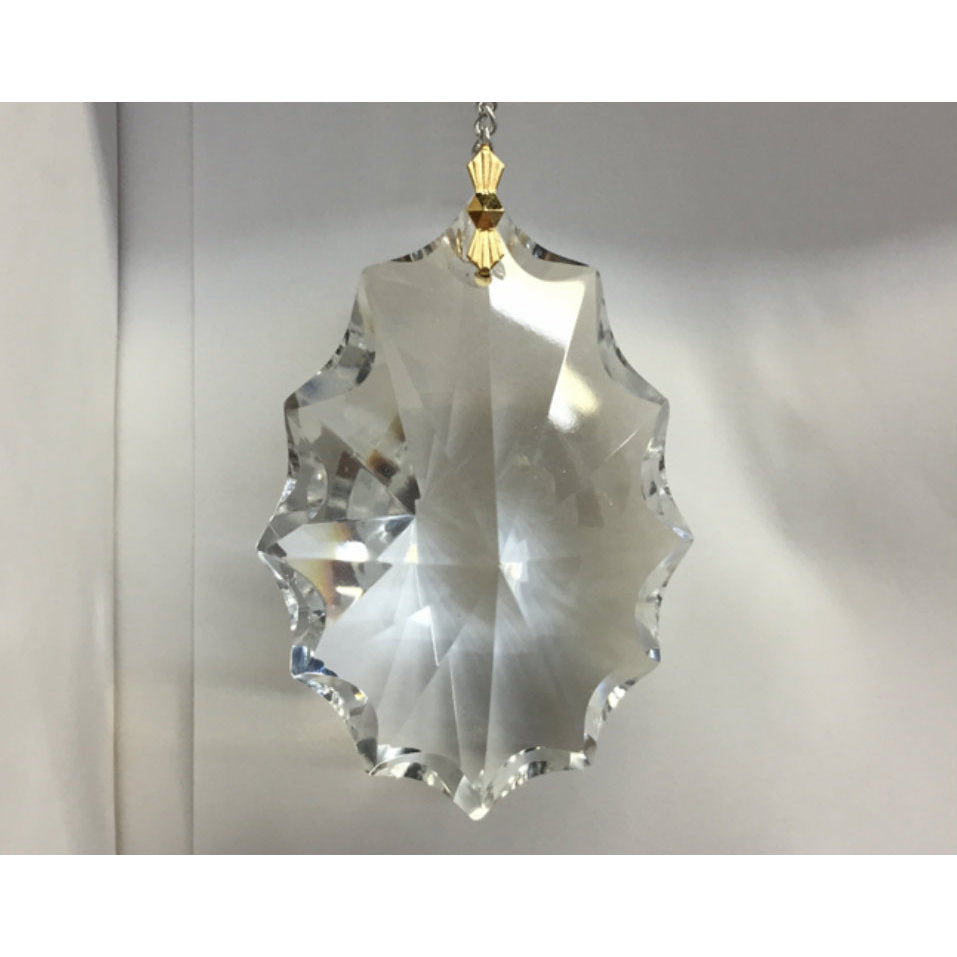 Full Cut 3" Hand Cut and Polished Hanging Crystal Prism
