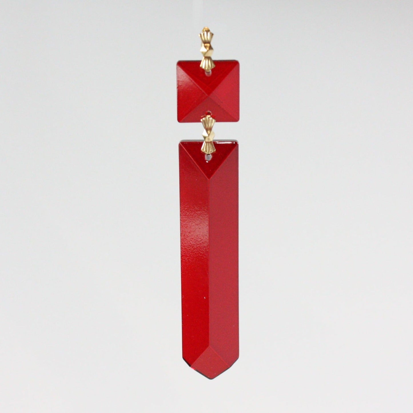 3" Red Colonial w/ Top Square
