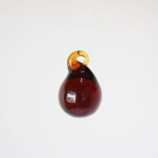 30mm Amber Hand Blown Glass Ball