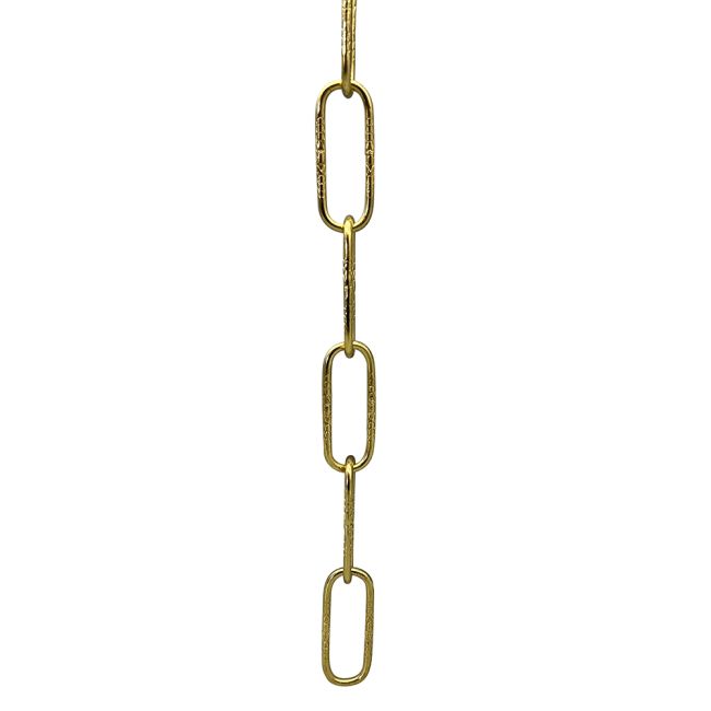 Light Gauge Embossed Steel Chain, 3 Feet