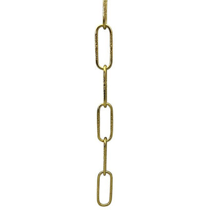 Light Gauge Embossed Steel Chain, 3 Feet