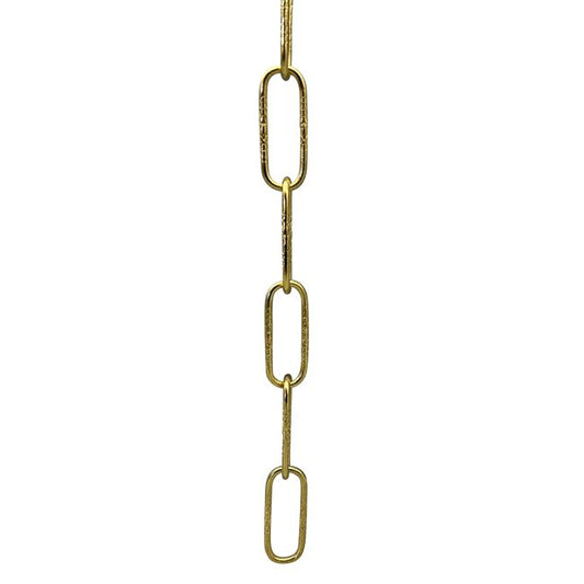 Light Gauge Embossed Steel Chain, 3 Feet