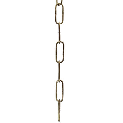 Light Gauge Embossed Steel Chain, 3 Feet