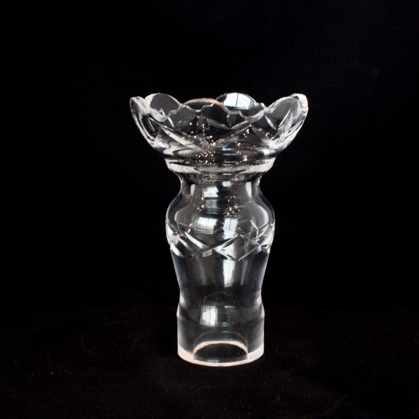 4-1/4" Czech Crystal Candle Cup