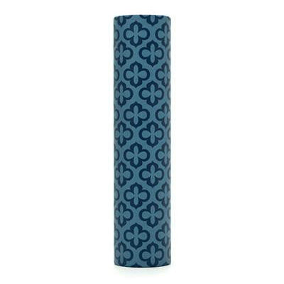 kaarskoker Designer Candle Cover (cb), Blue Clover (4 inch)