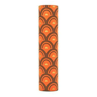 kaarskoker Designer Candle Cover (cb), Orange Brown Cone (4 inch)