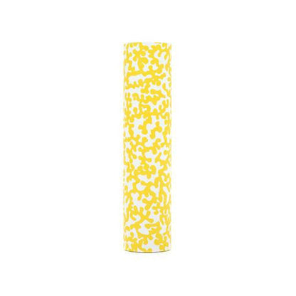 kaarskoker Designer Candle Cover (cb), Yellow Coral (4 inch)