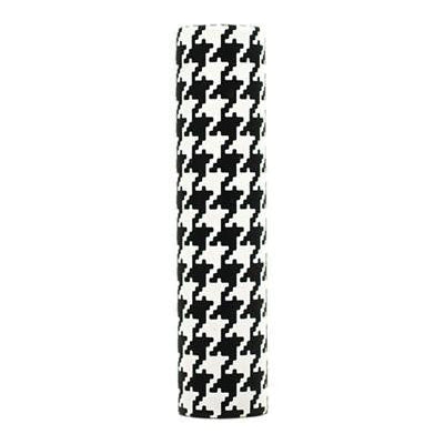 kaarskoker Designer Candle Cover (cb), Black Houndstooth (4 inch)