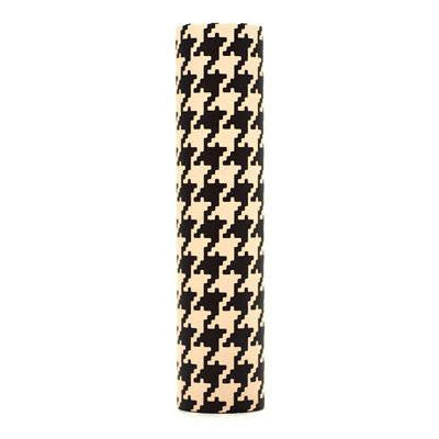 kaarskoker Designer Candle Cover (cb), Dark Chocolate Houndstooth (4 inch)