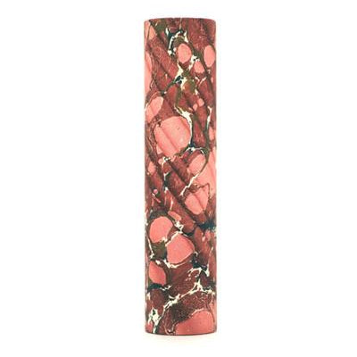 4" kaarskoker® Candle Cover - Red/Pink Marble Design, Candelabra Base