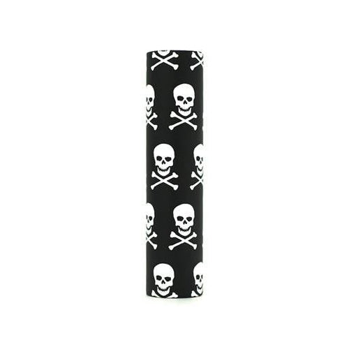 kaarskoker Designer Candle Cover (cb), Black Skull (4 inch)