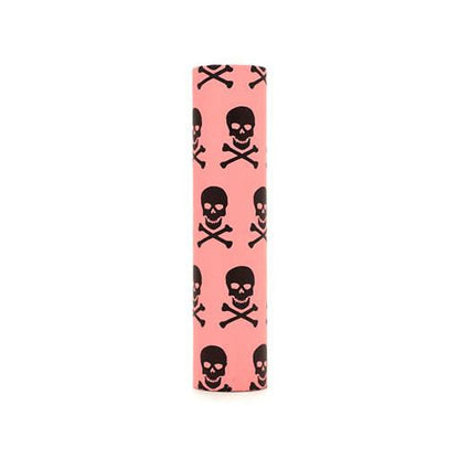 kaarskoker Designer Candle Cover (cb), Pink Skull (4 inch)