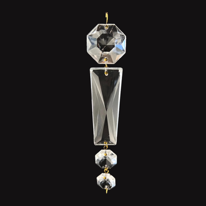 5-1/2" Clear Italian Graduated Basket Chain (Blemished)
