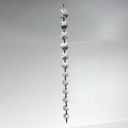 Leaded A-1 Crystal Graduated Chain<br> 16, 17, 18 and 19 bead