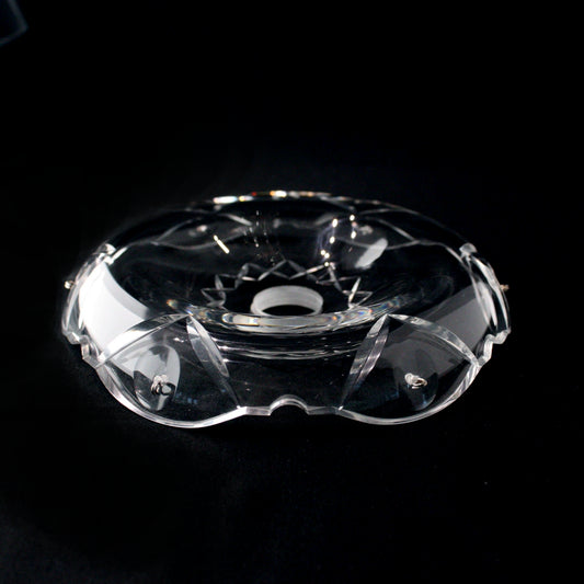 5-1/2" 6 Pin Czech Crystal Turnover Bobeche