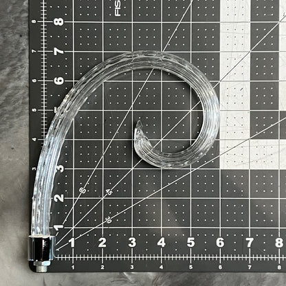 Cut Glass Scroll Arm
