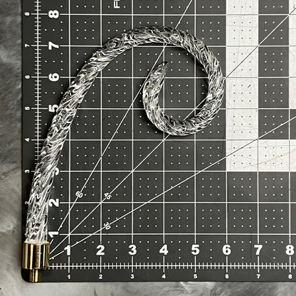 Rope Scroll Arm, Brass Ferrule