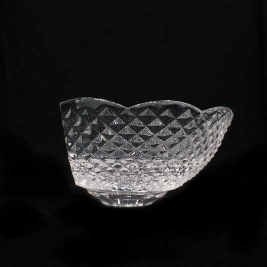 6" Czech Crystal Sconce Bowl