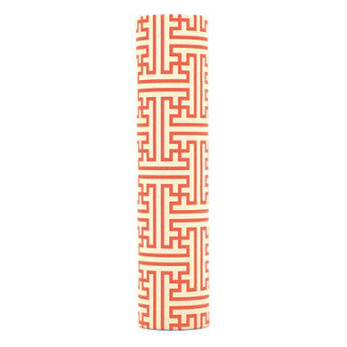 kaarskoker Designer Candle Cover (cb), Red Fretwork (6 inch)