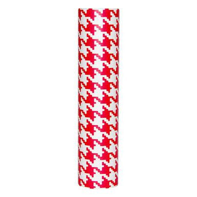 kaarskoker Designer Candle Cover (cb), Red Houndstooth (6 inch)