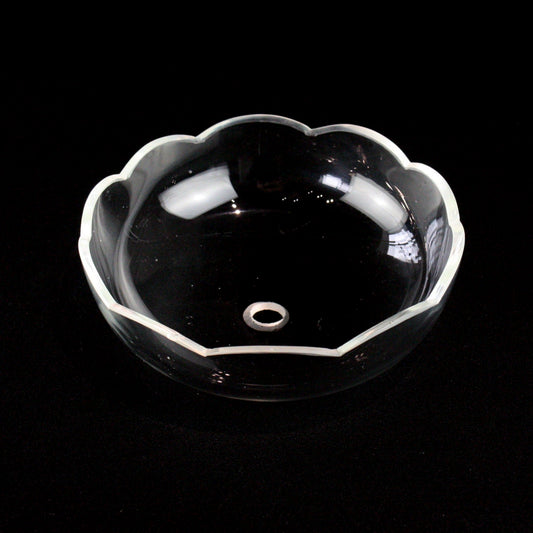 6" No Pin Blank Czech Crystal Bowl