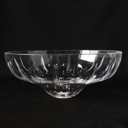 6" No Pin Olive & Mitre Cut Czech Crystal Body Dish, Flat Edge