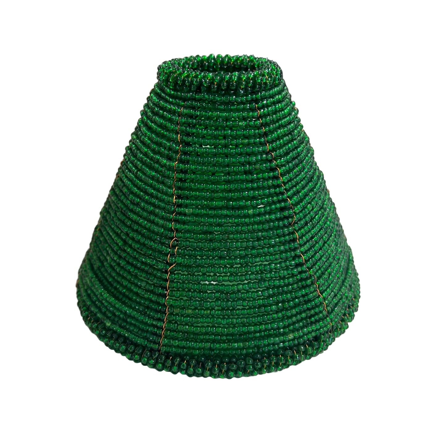 Cone Style Glass Bead Lamp Chandelier Shade, Green