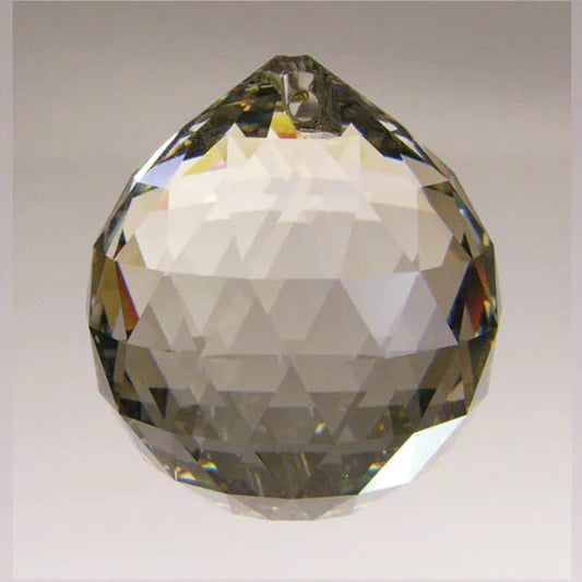 SWAROVSKI STRASS®<bR>70mm Silver Shade Faceted Ball