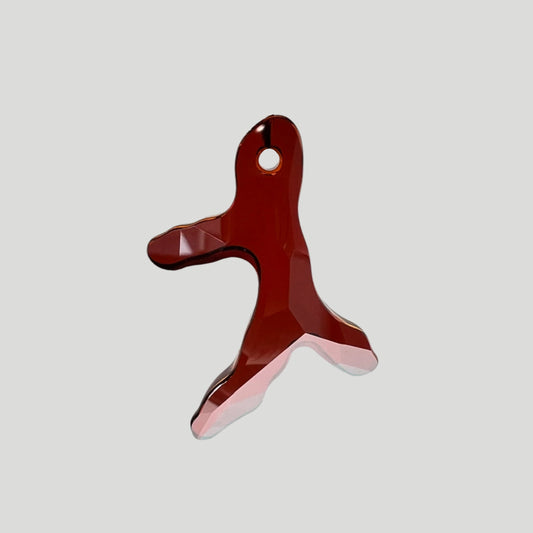 SWAROVSKI STRASS®<br>40mm Red Magma Coral Pendant