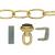 5" Polished Brass Canopy Kit