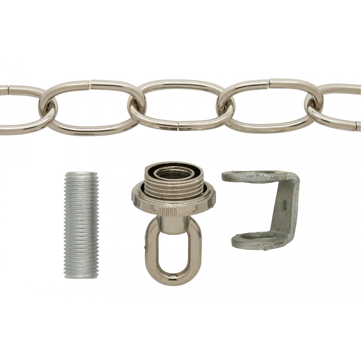 5" Polished Silver Canopy Kit