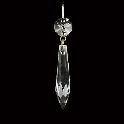 2" SYMPHONY Crystal U-Drop w/ Top Bead