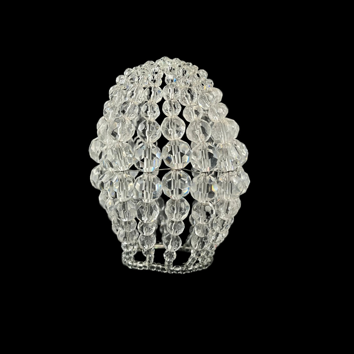 Clear Beaded Bulb Cover, Small