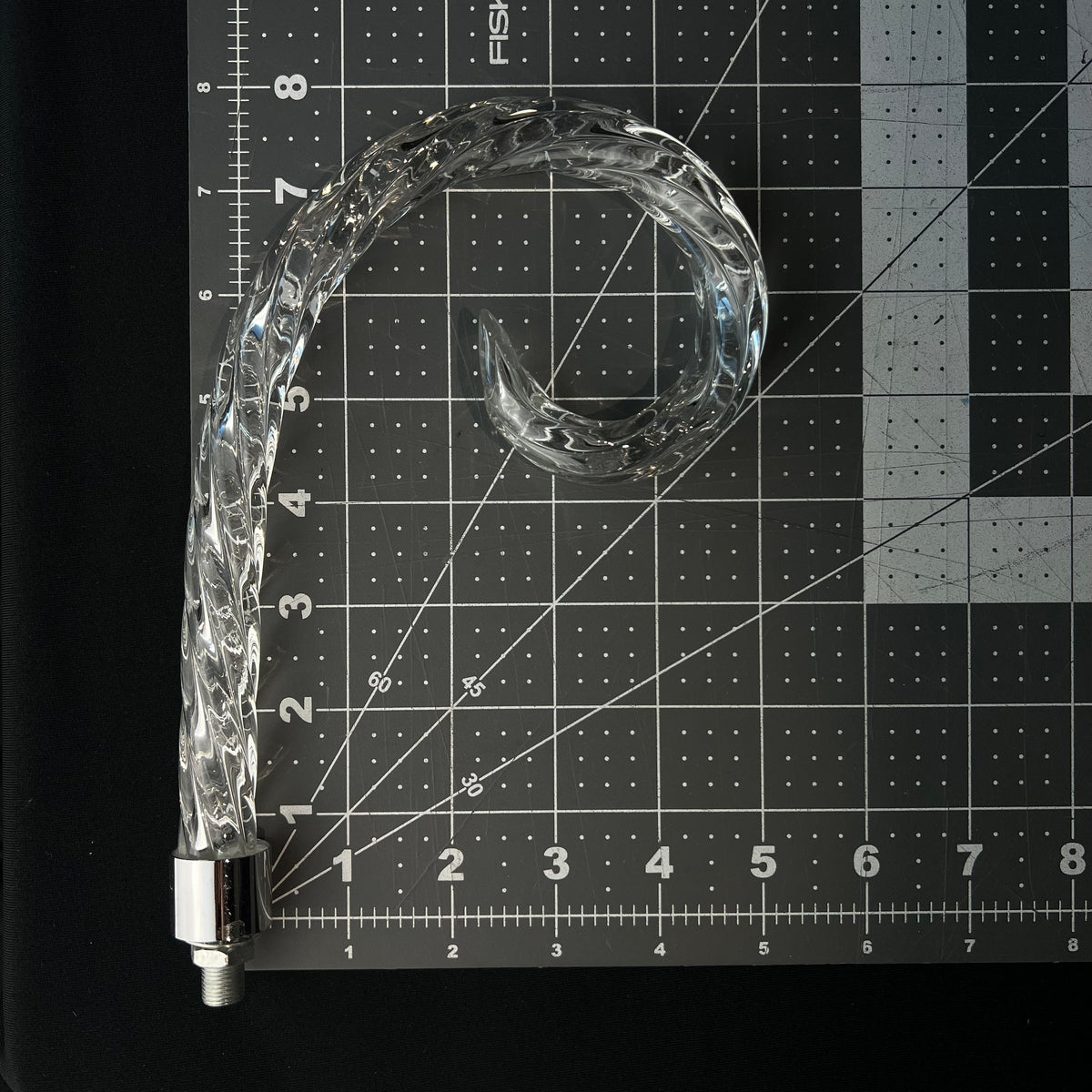 Rope Scroll, Chrome Ferrule