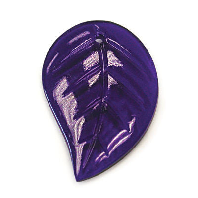 30mm Colored Czech Leaf