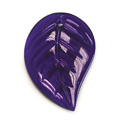 Colored & Crystal Czech Crystal Leaf, 1-Hole (Blemished)