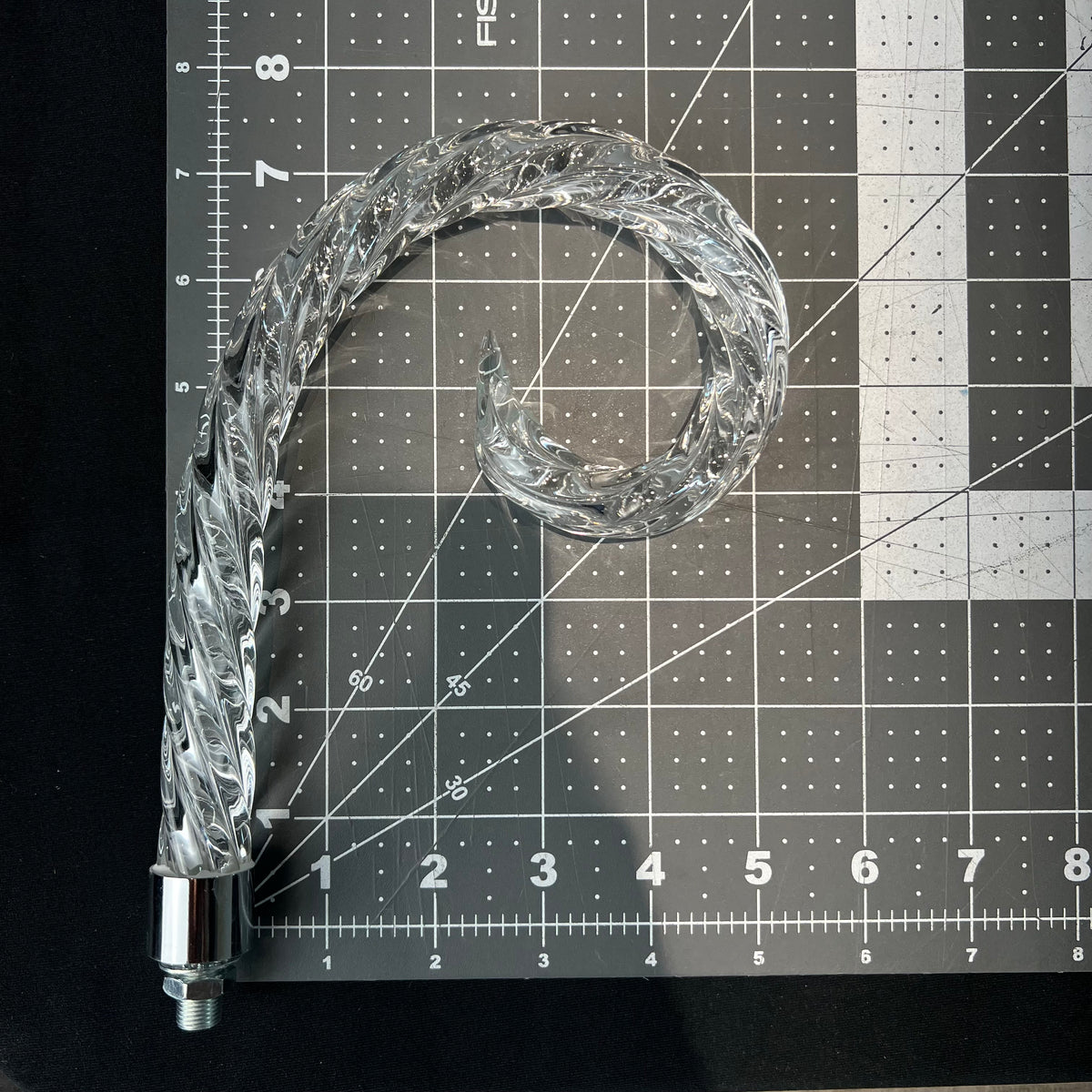 Rope Scroll, Chrome Ferrule
