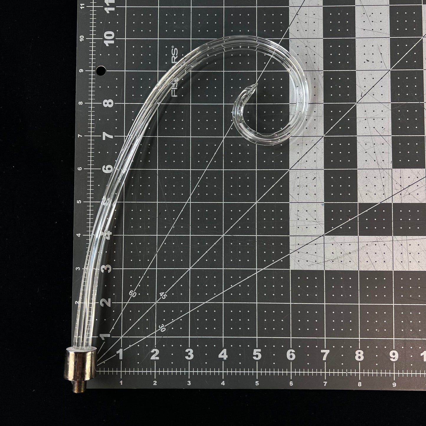 Fluted Scroll, Chrome Ferrule