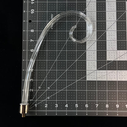 Fluted Scroll, Chrome Ferrule