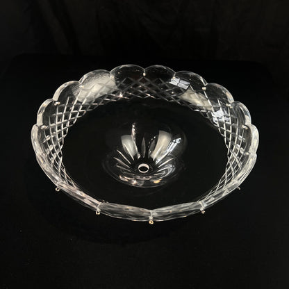 10" 16-Pin Triple Criss-Cross Czech Crystal Body Dish (Blemished)