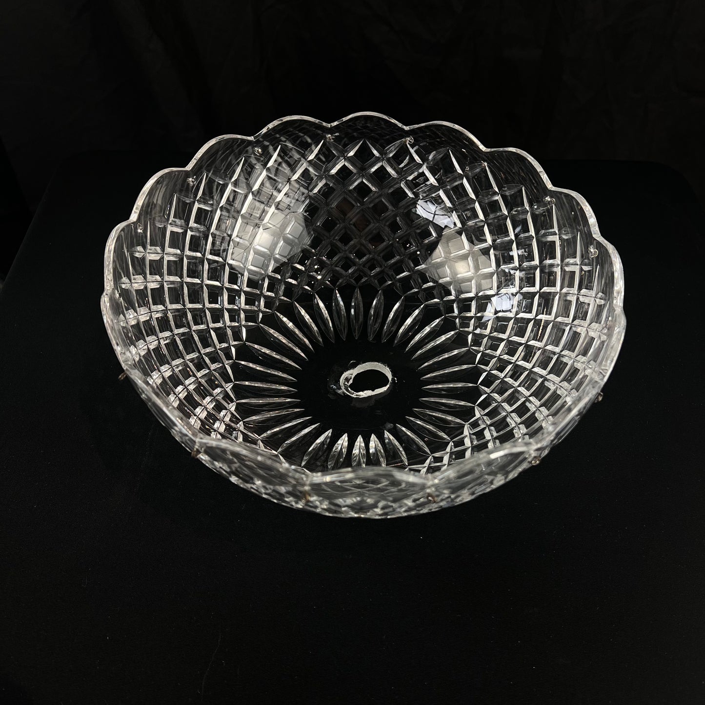 10" 16-Pin Czech Crystal Bowl (Blemished)