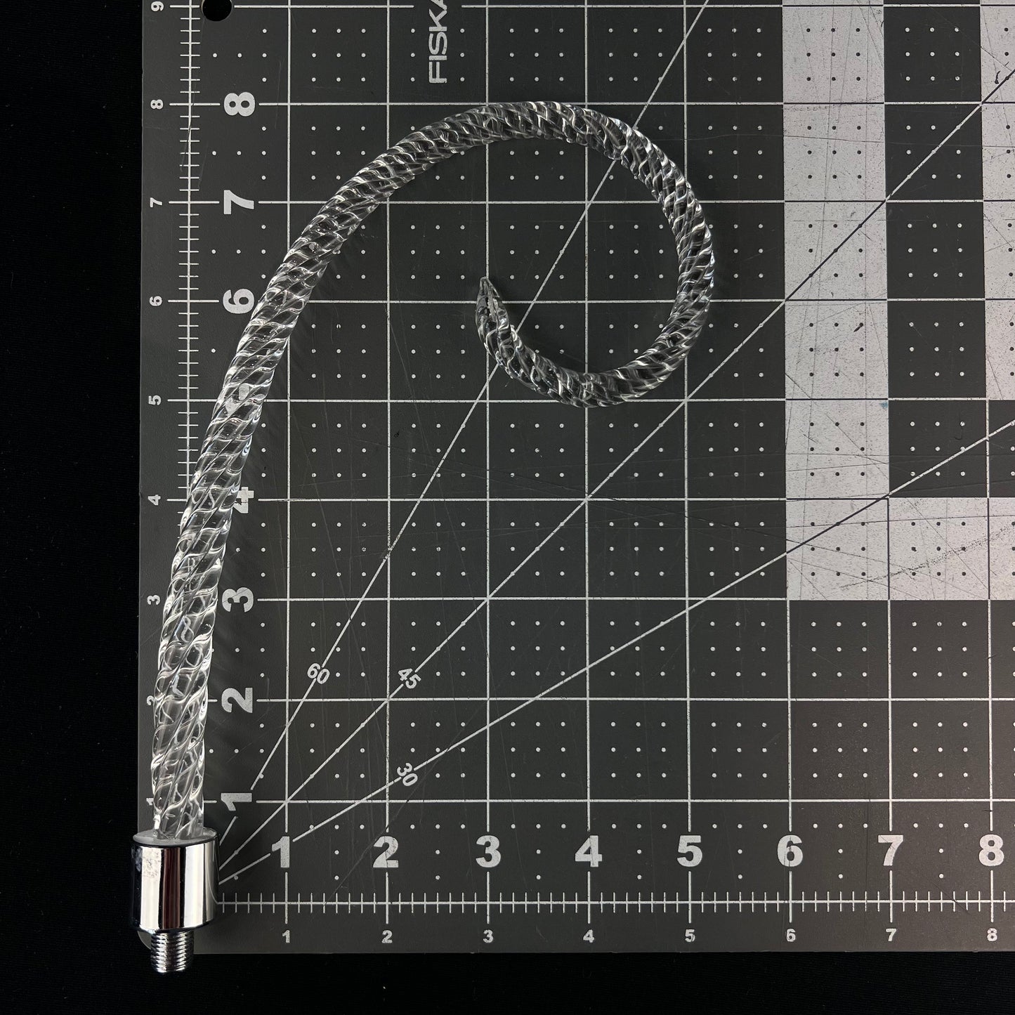 Rope Scroll, Chrome Ferrule
