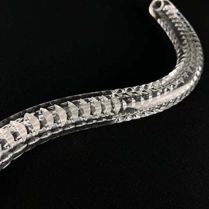 10" 25mm Czech Crystal Cut Up Arm, No Ferrules