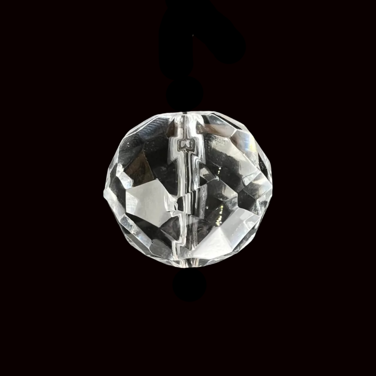 Clear Faceted Round Bead (Various Styles)