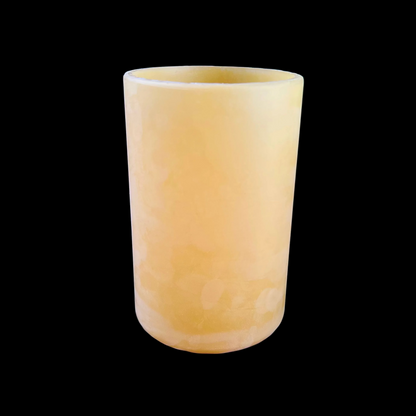 6" x 4" Wide Translucent Beeswax Candle Cover (Drip or No Drip)